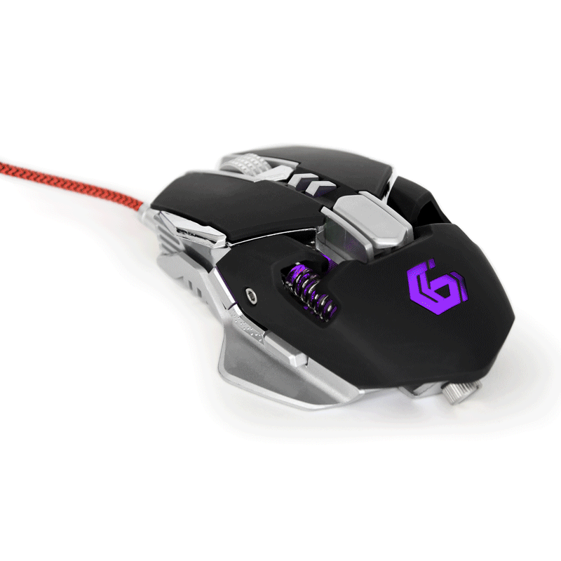 Gembird MOUSE, gaming, cu fir, USB, optic, 4000 dpi, butoane/scroll 7/1, iluminare, butoane, MUSG-05 - imagine 2