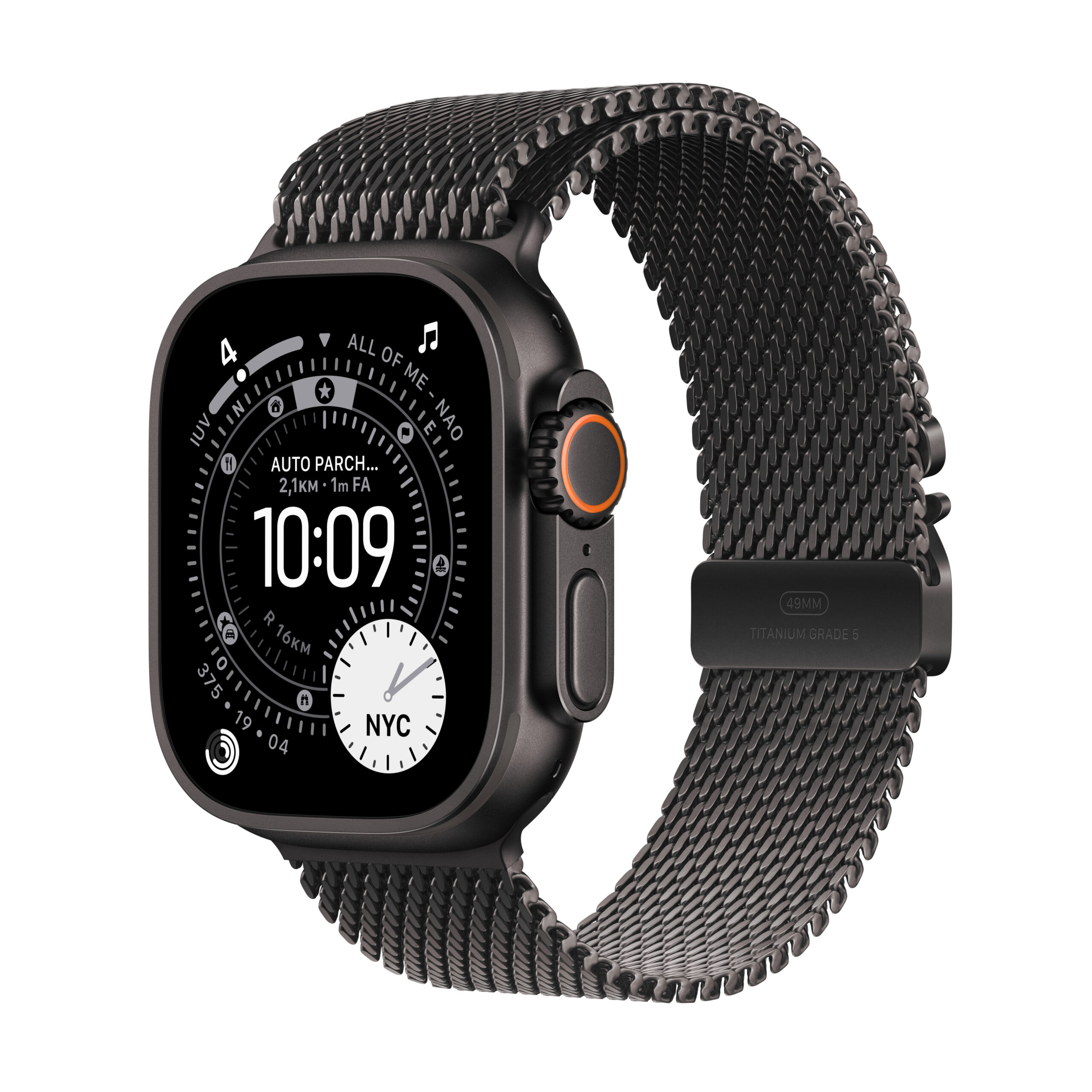 Apple AW U3 49 Black Titan Milanese Small, MF1N4QP/A