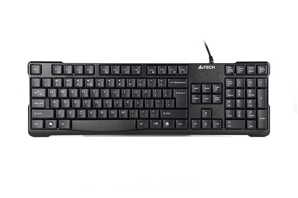 A4Tech TASTATURA, "KR750", cu fir, 105 taste format standard, USB, negru, 45504985, KR-750-USB