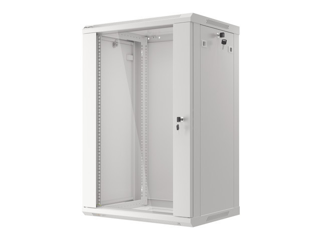 Lanberg Dulap rack 19" perete 18U/ 600x450 gr V2, WF01-6418-10S