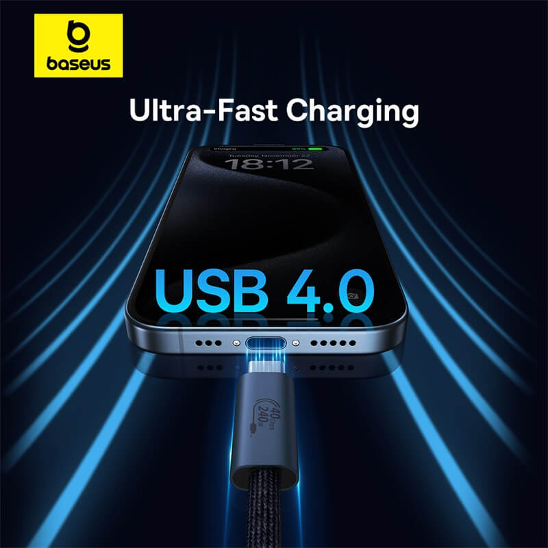 Baseus CABLU alimentare si date Flash Series 2 USB4, Fast Charging Data Cable pt., P10311803111-00 - imagine 7