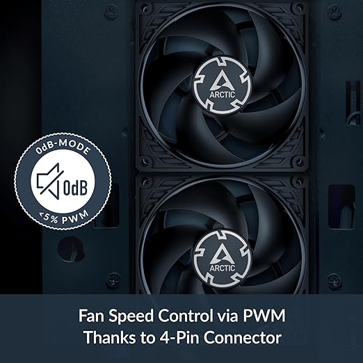Arctic Ventilator "P9 PWM PST", 92mm, 200-3000 RPM, FDB, 39 cfm, 4pin PWM, negru, ACFAN00298A - imagine 2
