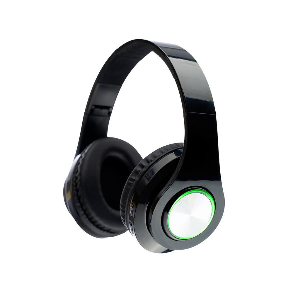 SPACER Casti Over-ear Crystal, Wireless, Negru, SPBH-CRYSTAL-RGB