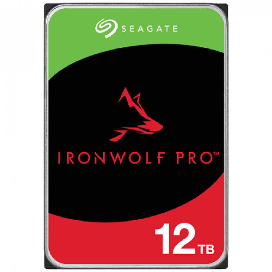 Seagate HDD NAS IronWolf Pro 12TB CMR 3.5, 256MB, SATA 6Gbps, 7200RPM, RV Sensors, ST12000NT001