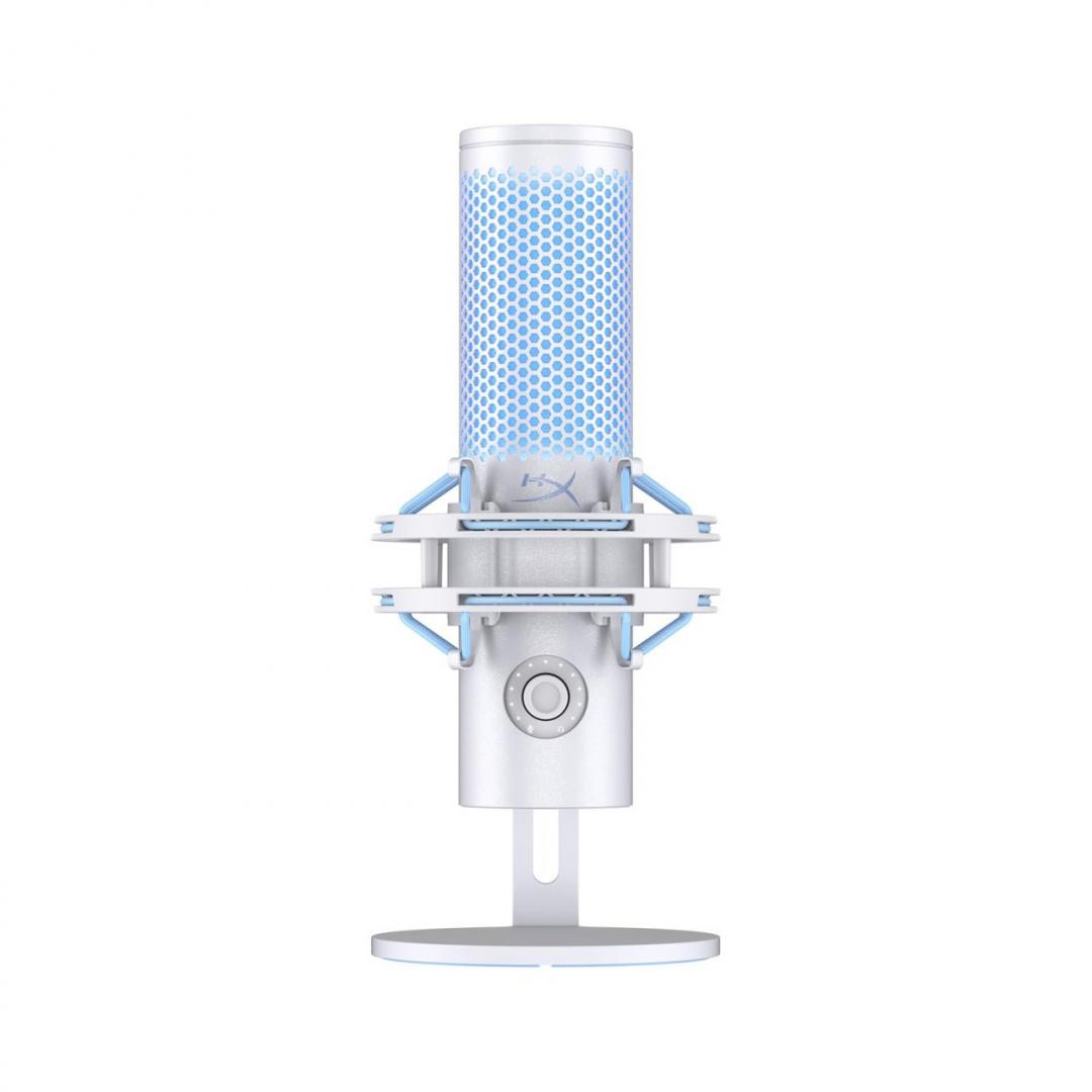 HP Microfon HyperX QuadCast 2 Frost, tip Condenser, USB, LED backlight, noise reduction, AN1D9AA - imagine 2