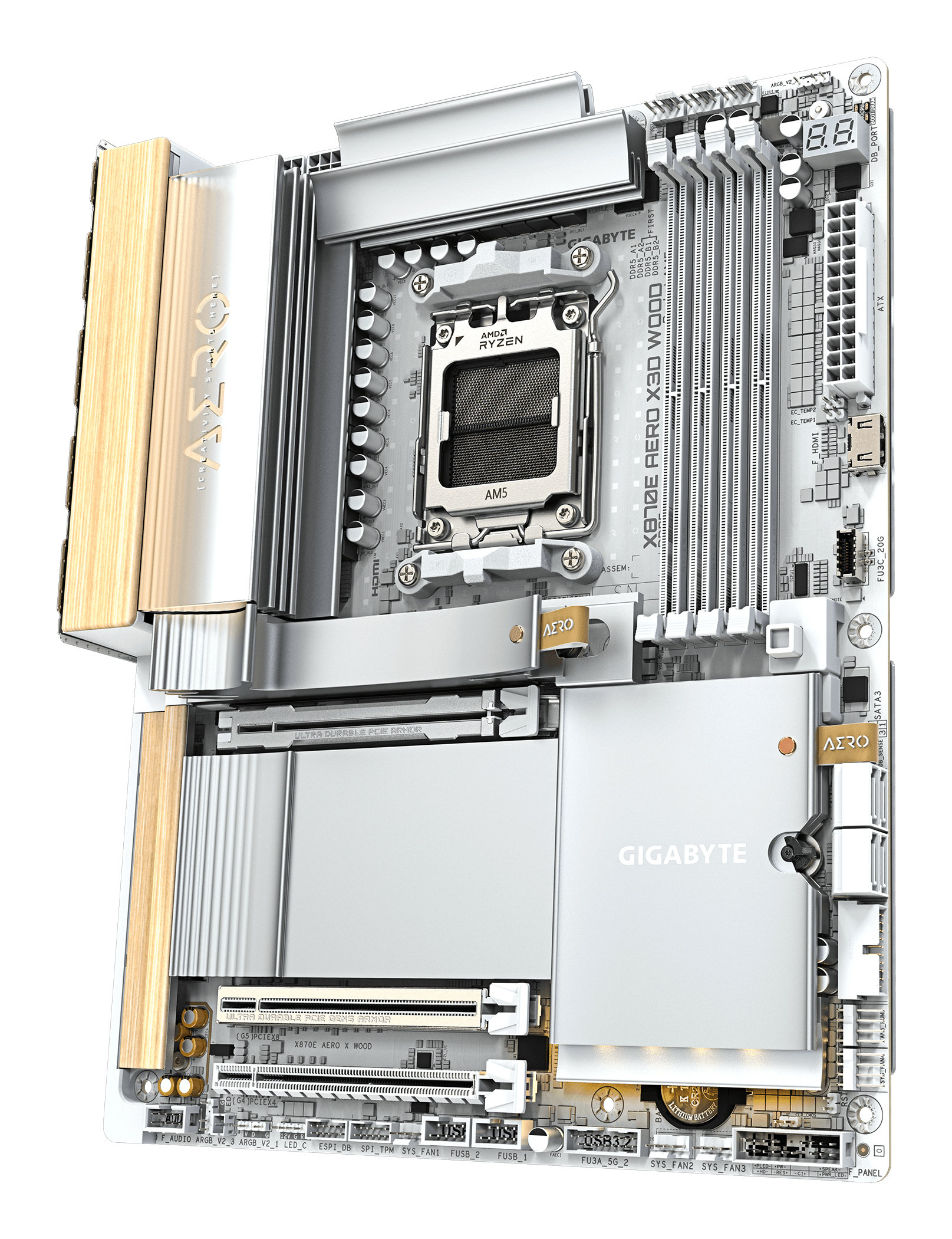 Gigabyte X870E AERO X3D WOOD, X870E AERO X WOOD - imagine 4