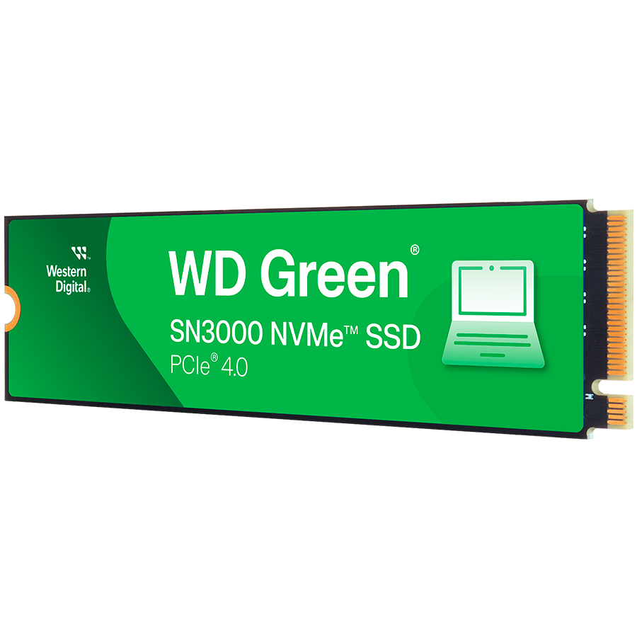 WD SSD Green SN3000 2TB M.2 2280 S3-M PCIe Gen4 x4 NVMe, Read/Write: 5000/4200, WDS200T4G0E-00CPS0