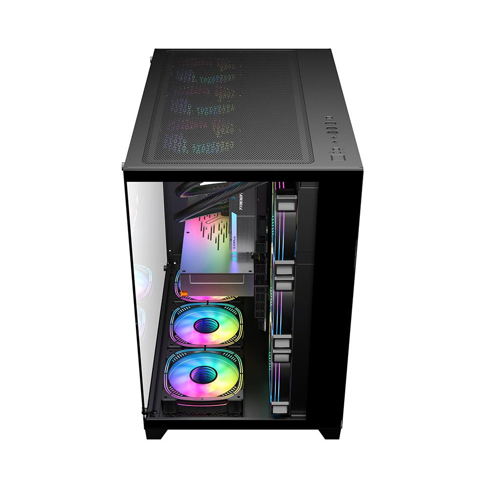 1st PLAYER Carcasa 1STPLAYER Gaming MV8 Cube Tower NEGRU, MV8 BLACK - imagine 2