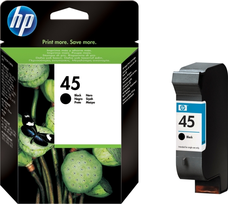 HP Cartus Cerneala Original Black, nr.45 pentru DeskJet, 51645AE