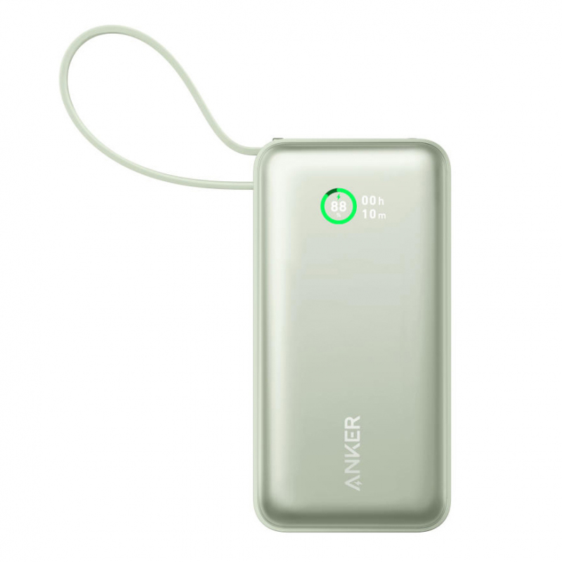 Anker POWER BANK Nano 10.000 mAh, 30W PD si Power IQ 3.0, 1 x USB, 1 x USB-C, cablu USB-C, A1259G61 - imagine 2