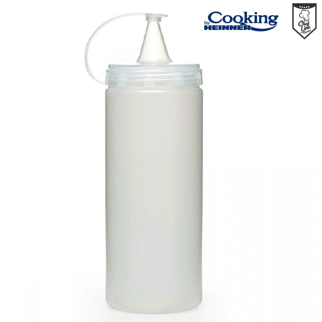 HEINNER STICLA DISPENSER PENTRU SOSURI 1000 ML TRANSPARENT, CHEF LINE, COOKING BY, HR-GMP-1000T