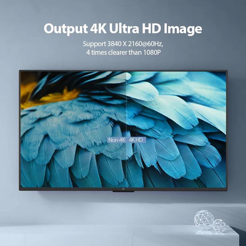 Vention Cablu video, HDMI(T) la HDMI (T), 0.5m, rezolutie 4K la 60Hz, negru, AAIBD - imagine 6