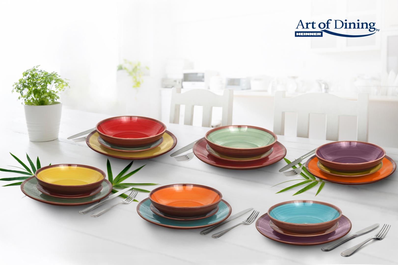 HEINNER SERVICIU MASA CERAMICA 18PCS, AQUARELLE, ART OF DINING BY, HR-WDF-18A - imagine 5