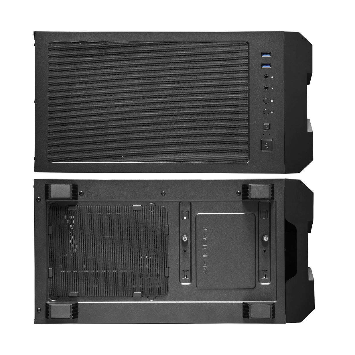 CHIEFTEC CARCASA, Middle Tower, ATX, HUNTER, fara sursa,sticla securizata, 4xfan, USB, GS-01B-OP - imagine 6