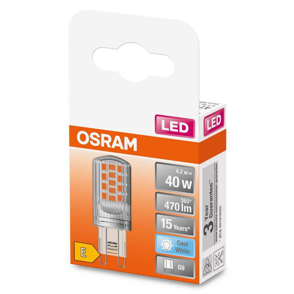 Osram LEDPIN40 CL 4,2W/840 230V G9 FS1, 000004058075432420