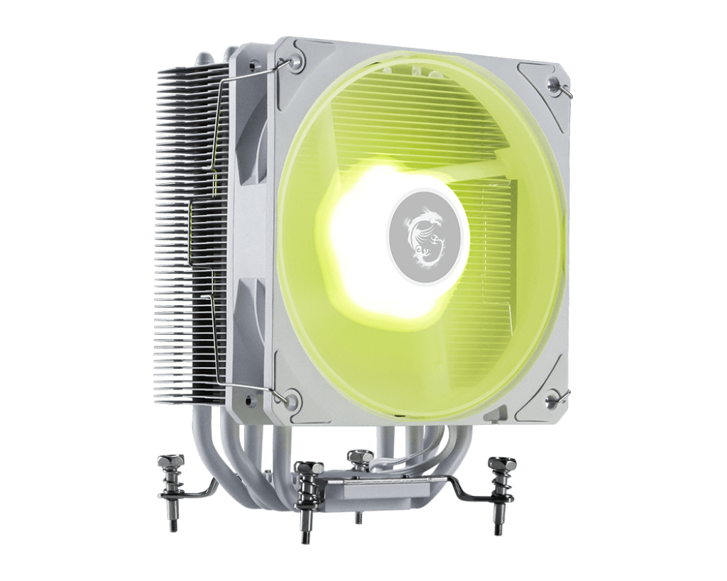 MSI Global ARGB Gen2 Fan W/GREASE/HEAT PIPE-4, MAG COREFROZR AA13 WHITE - imagine 2