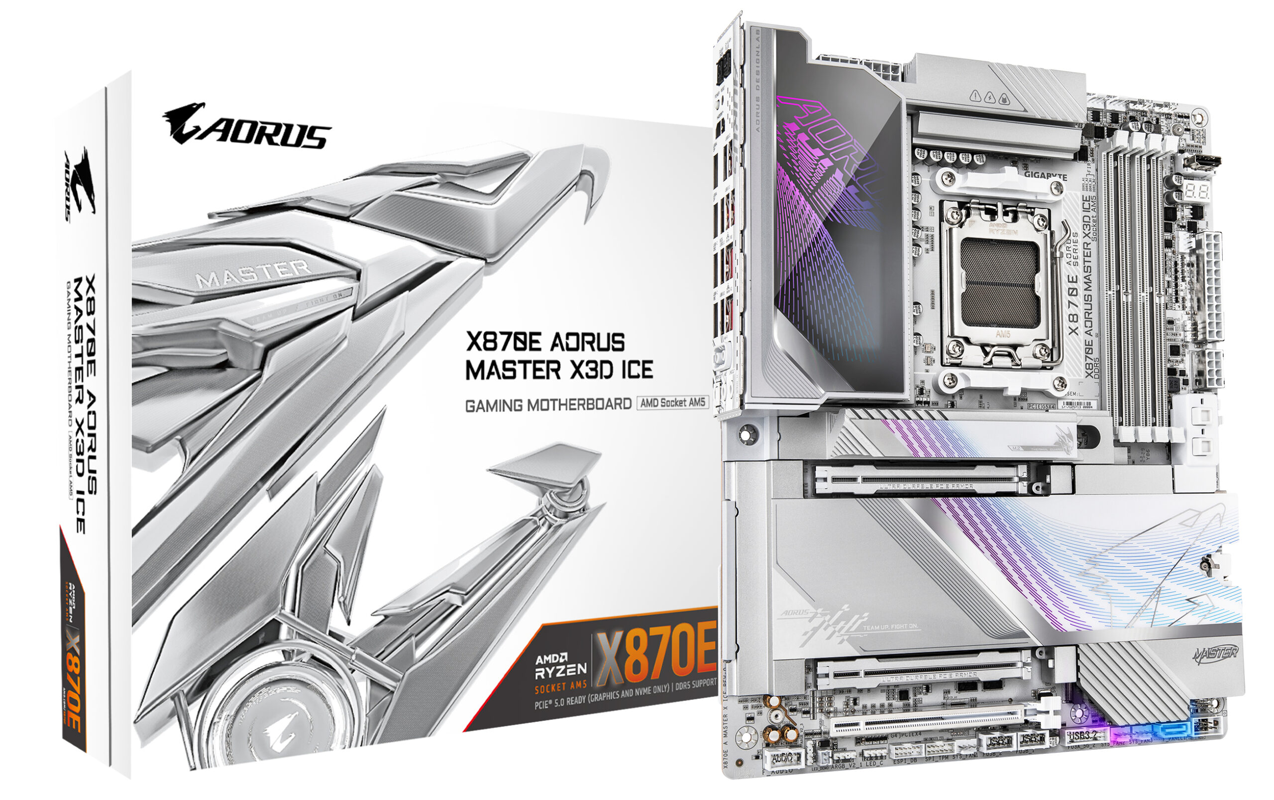 Gigabyte X870E AORUS MASTER X3D ICE, X870E A MASTER X ICE