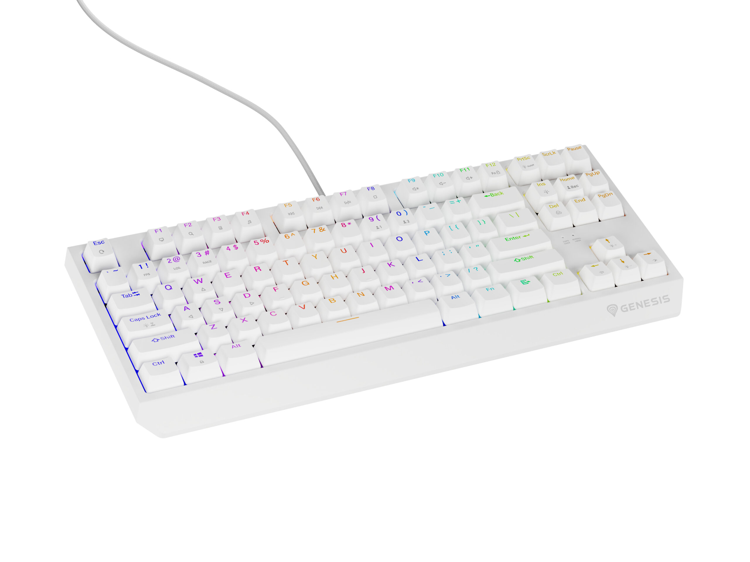 Genesis Tastatura Thor 230 TKL B alb, NKG-2080 - imagine 4