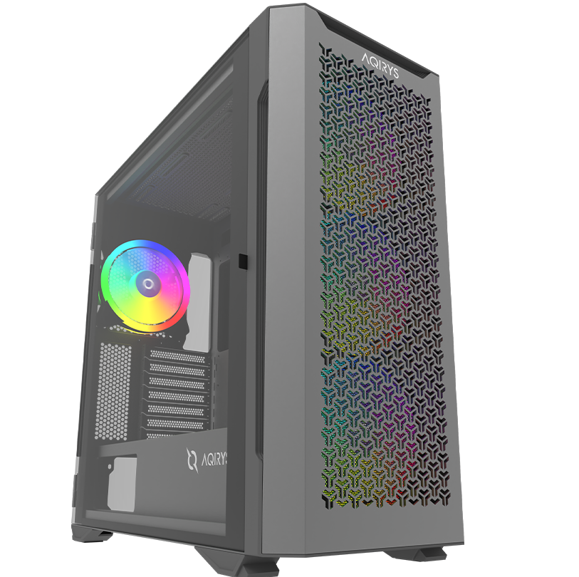 AQIRYS Carcasa AQUILLA, RGB, Mid Tower, Black, AQRYS_AQUILLA