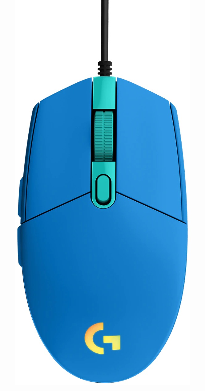 Logitech MOUSE, G102 LIGHTSYNC, gaming, cu fir, USB, optic, 8000 dpi, butoane/scroll 6/1, 910-005801