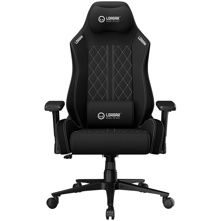 LORGAR CHA41, Ergonomic Gaming Chair Advanced, premium anti-stain fabric, LRG-CHA41-BK-WH