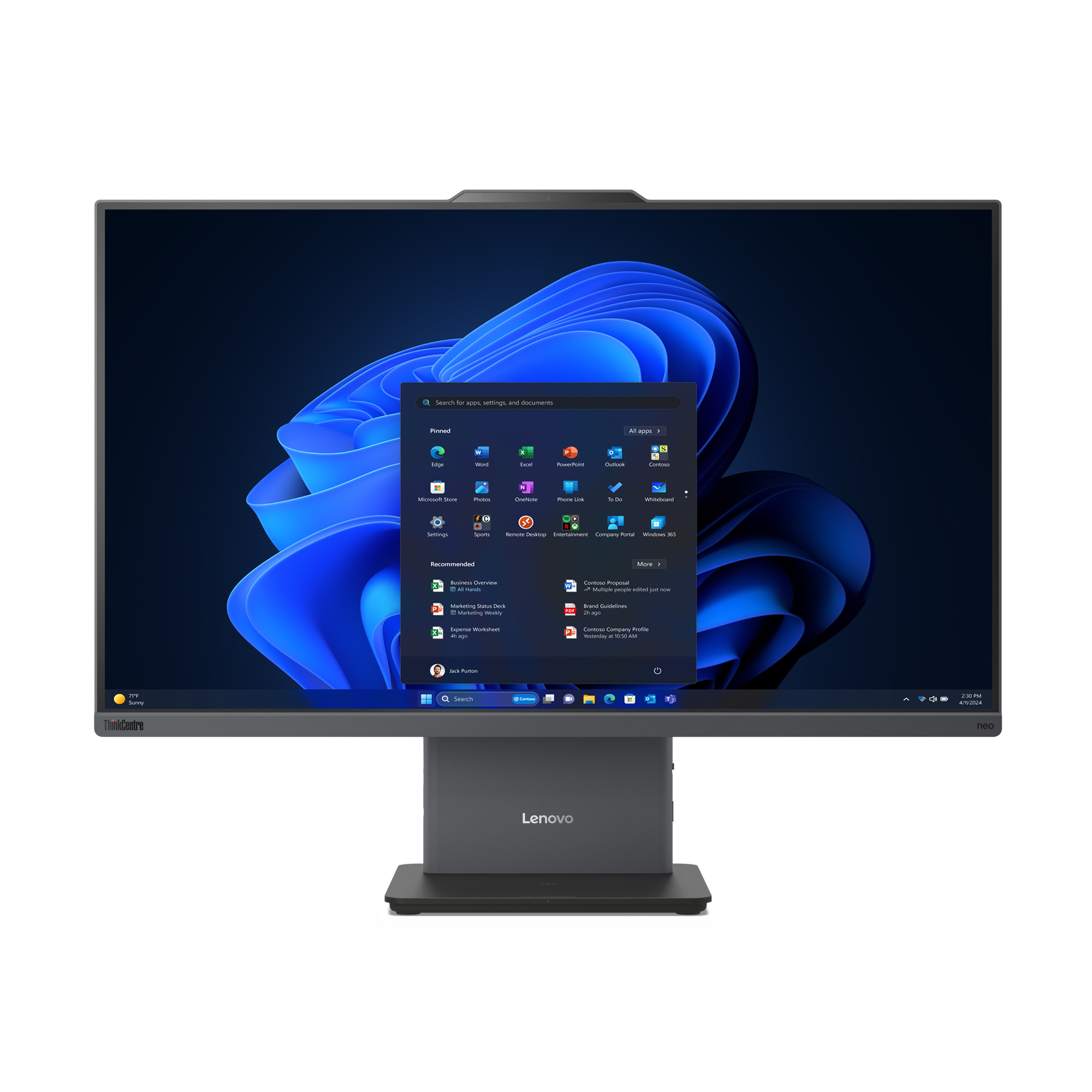 Lenovo Desktop TC neo 50a 27 Gen 5 I513420H 16G 512G NOOS, 12SA0011RI