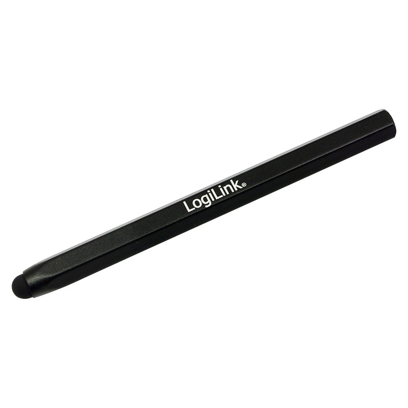 Logilink TOUCH PEN, pt. tablete si smartphone, varf din cauciuc, forma hexagonala, aluminiu, AA0010