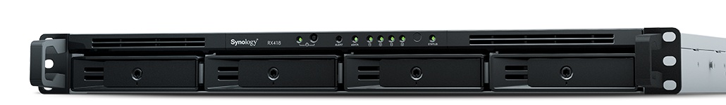 Synology Expansion Unit RackStation without Rack Kit (options: RKM114 or RKS1317), RX418