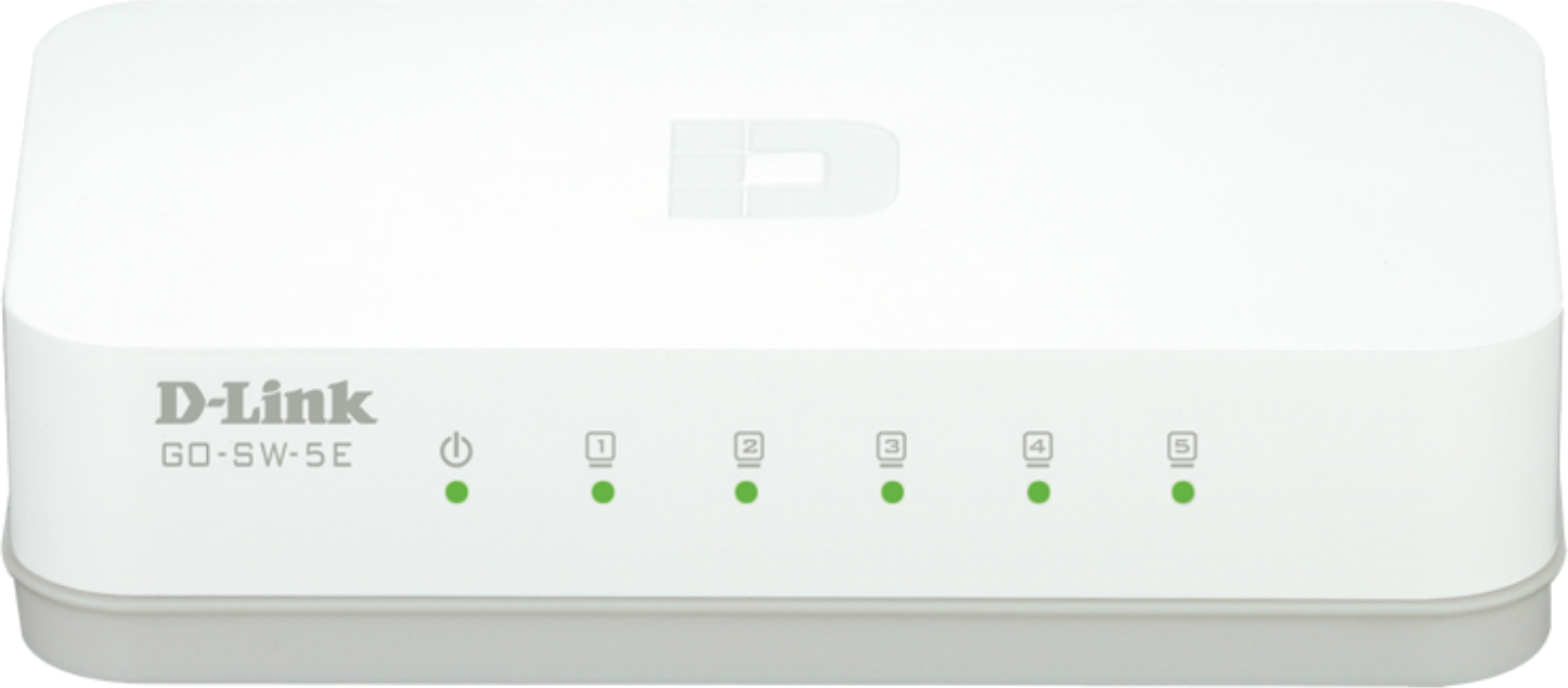 D-Link SWITCH 5 porturi 10/100Mbps, carcasa plastic, GO-SW-5E
