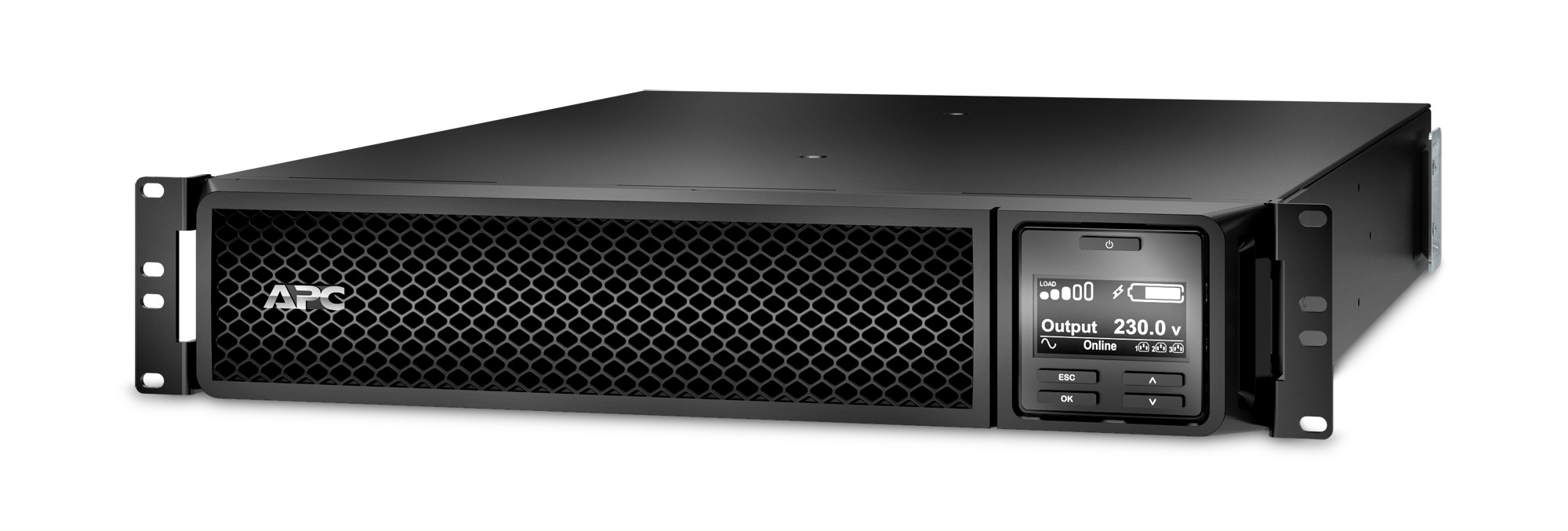 APC UPS, Smart-UPS SRT, Online cu sinusoida pura, rack, 2200VA / 1980W, AVR, IEC x 10, SRT2200RMXLI