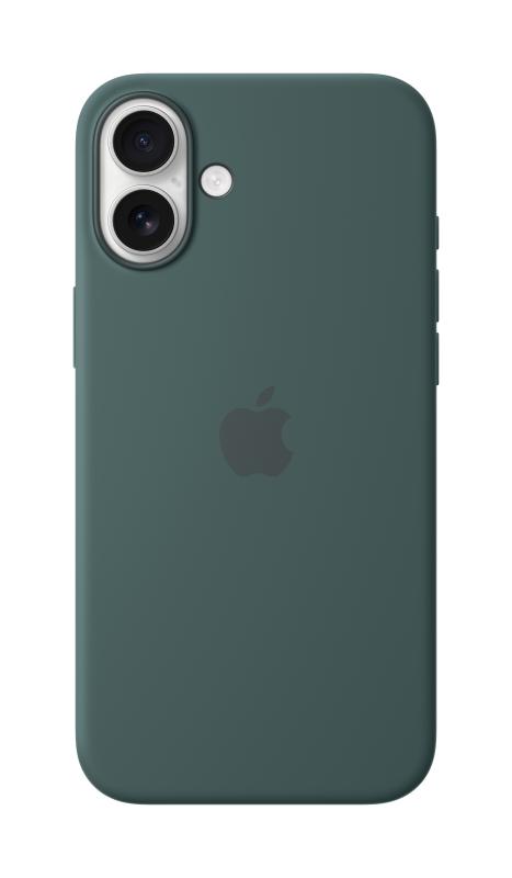 APPLE iPhone 16 Plus Silicone Case with MagSafe - Lake Green, MYYH3ZM/A