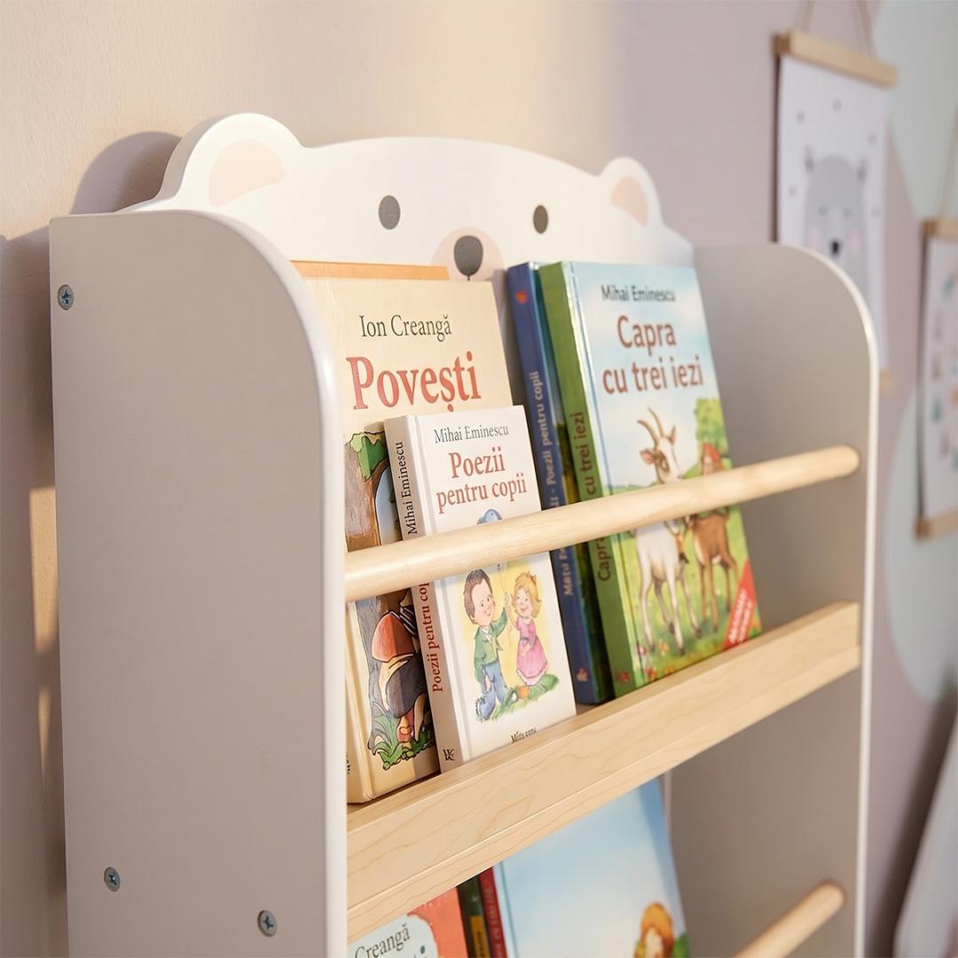 U-GROW Biblioteca carti si jucarii Bear, UG-74BIBL - imagine 9