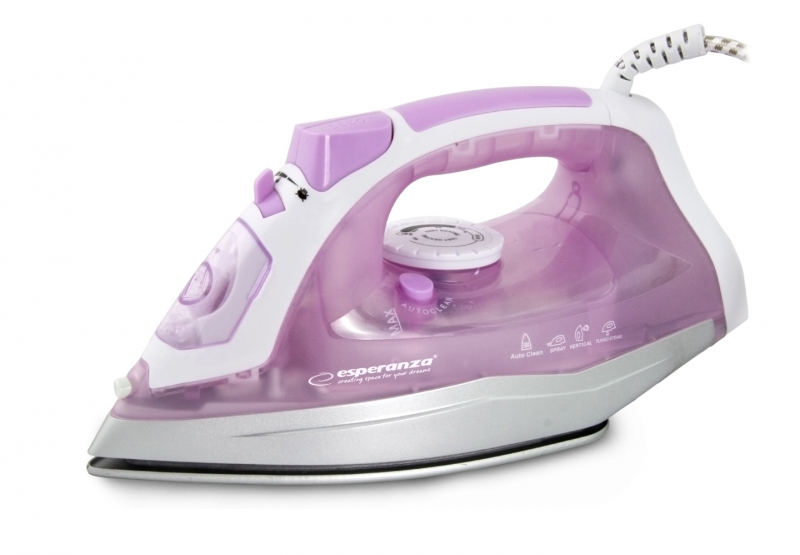 Esperanza Fier de calcat Tulle ceramic 2400W Alb/Roz, EHI004
