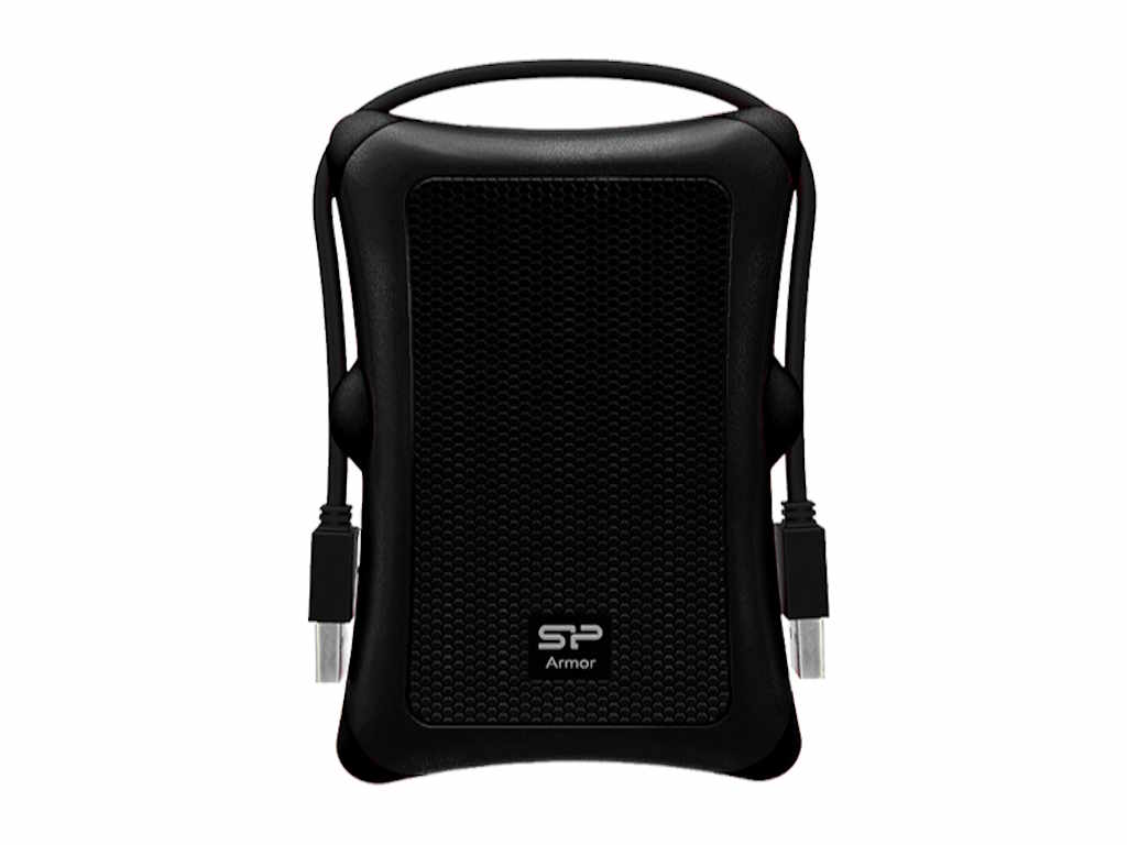 SILICON POWER HDD extern portabil Armor A30 2TBPHD Anti-shock, Black, MIL-STD 810F, SP020TBPHDA30S3A