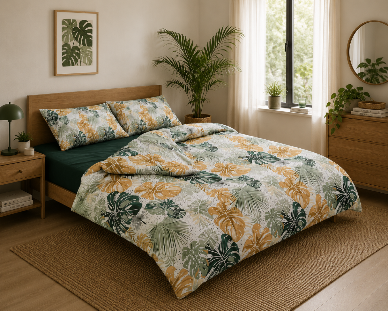HEINNER Lenjerie dubla,100%bumbac,4 piese, Mona, HR-4BED-132-MNA - imagine 2