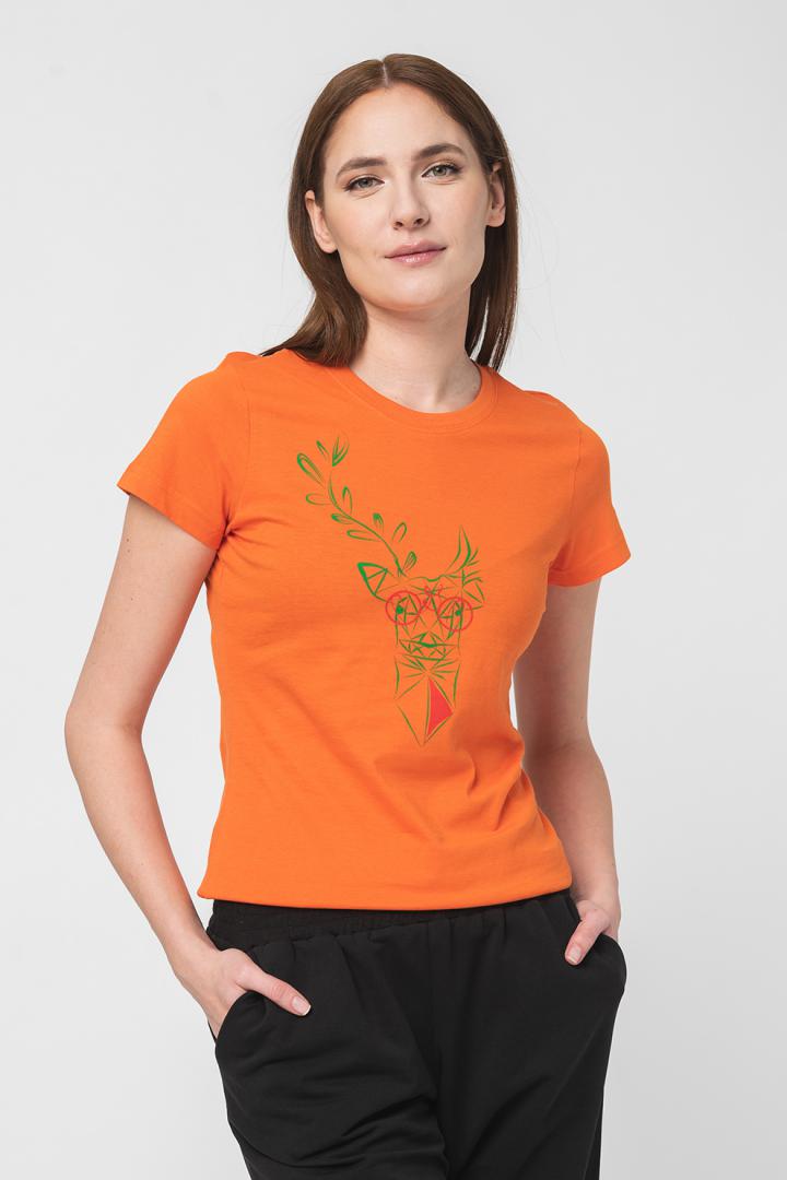 PEGAS TRICOU CERB FAMILIE FEMEI ORANGE-M, PS2122-01-1-CF-M