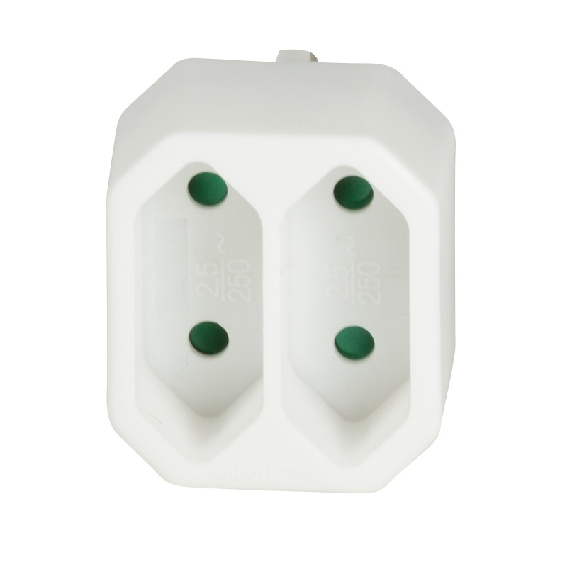 Logilink PRELUNGITOR, Euro skt x 2, conectare prin Schuko (T), 16A, fara protectie, alb, LPS218 - imagine 2