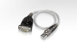 Aten ADAPTOR USB, USB 2.0 (T) la Serial RS232 (9-pin)(T), 0.35 m, argintiu, UC232A-AT