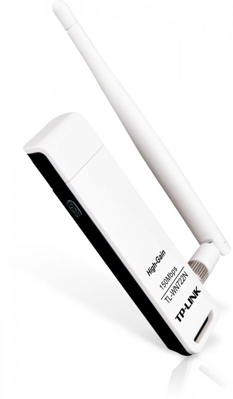 TP-LINK Adaptor Wireless, Wi-Fi, Single-Band, TL-WN722N