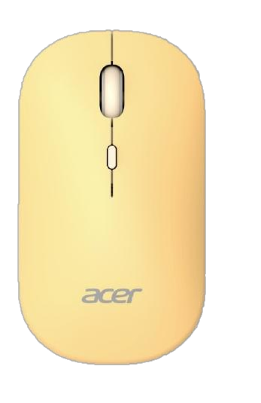ACER Mouse Wireless AMR130, 1600 dpi, Galben, GP.MCE11.04B