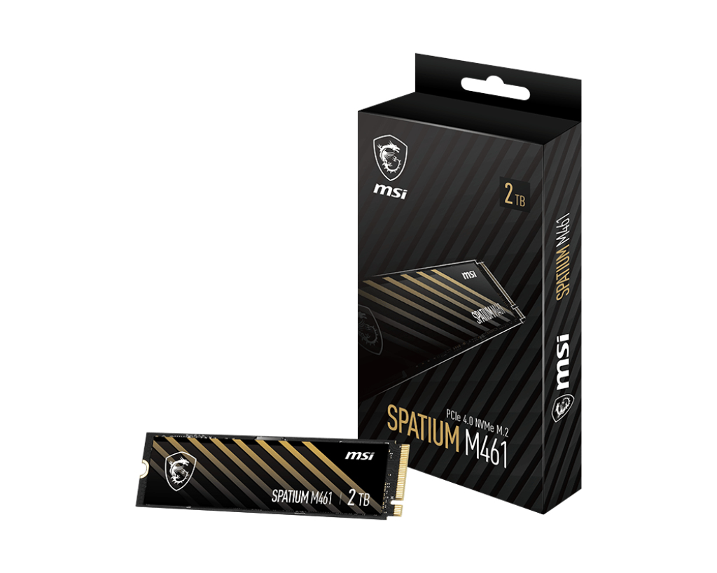 MSI SPATIUM M461 2TB SSD PCIe 4.0 NVMe M.2, SPATIUM M461 PCIE 4.0 NVME M.2 2TB