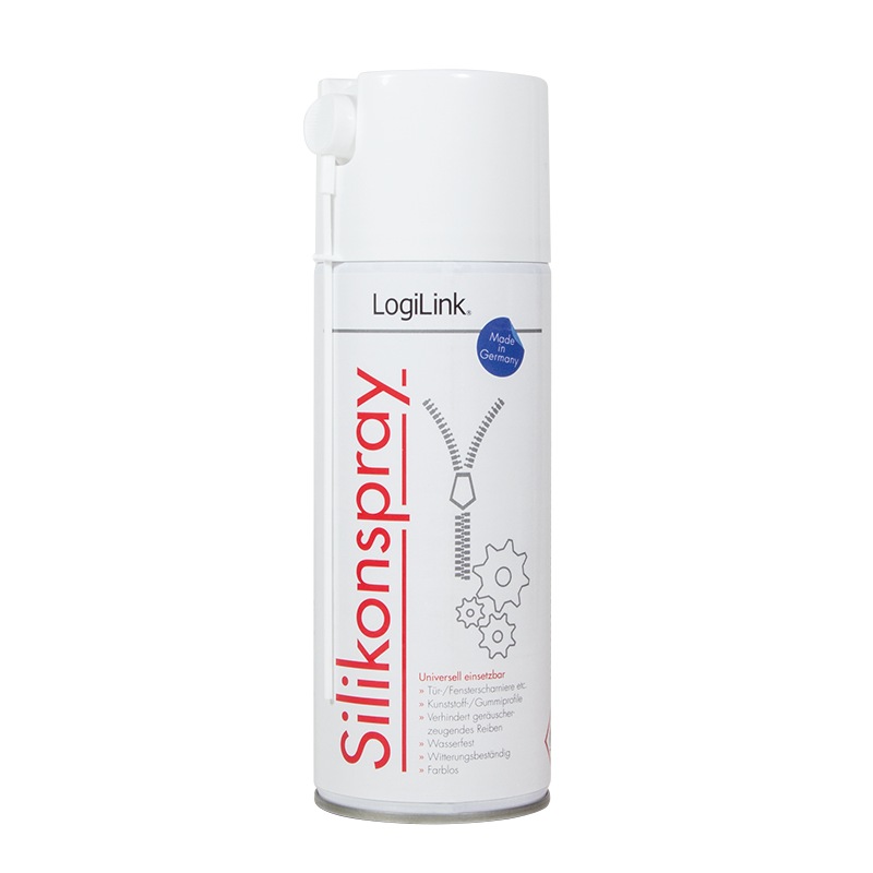 Logilink SPRAY curatare cu SILICON, 400 ml, incolor pentru balamale usa / fereastra, RP0015