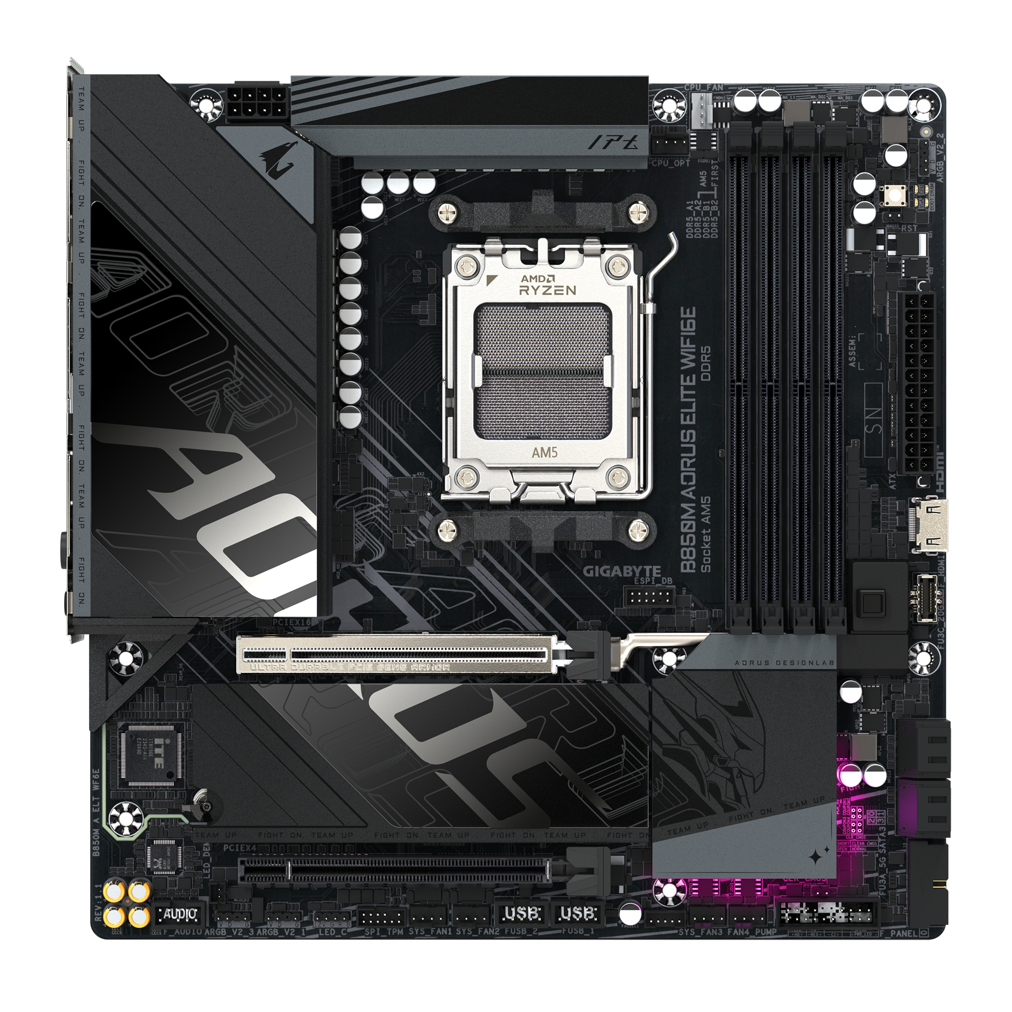 Gigabyte MB B850M AORUS ELITE WIFI6E, B850M A ELT WF6E - imagine 2