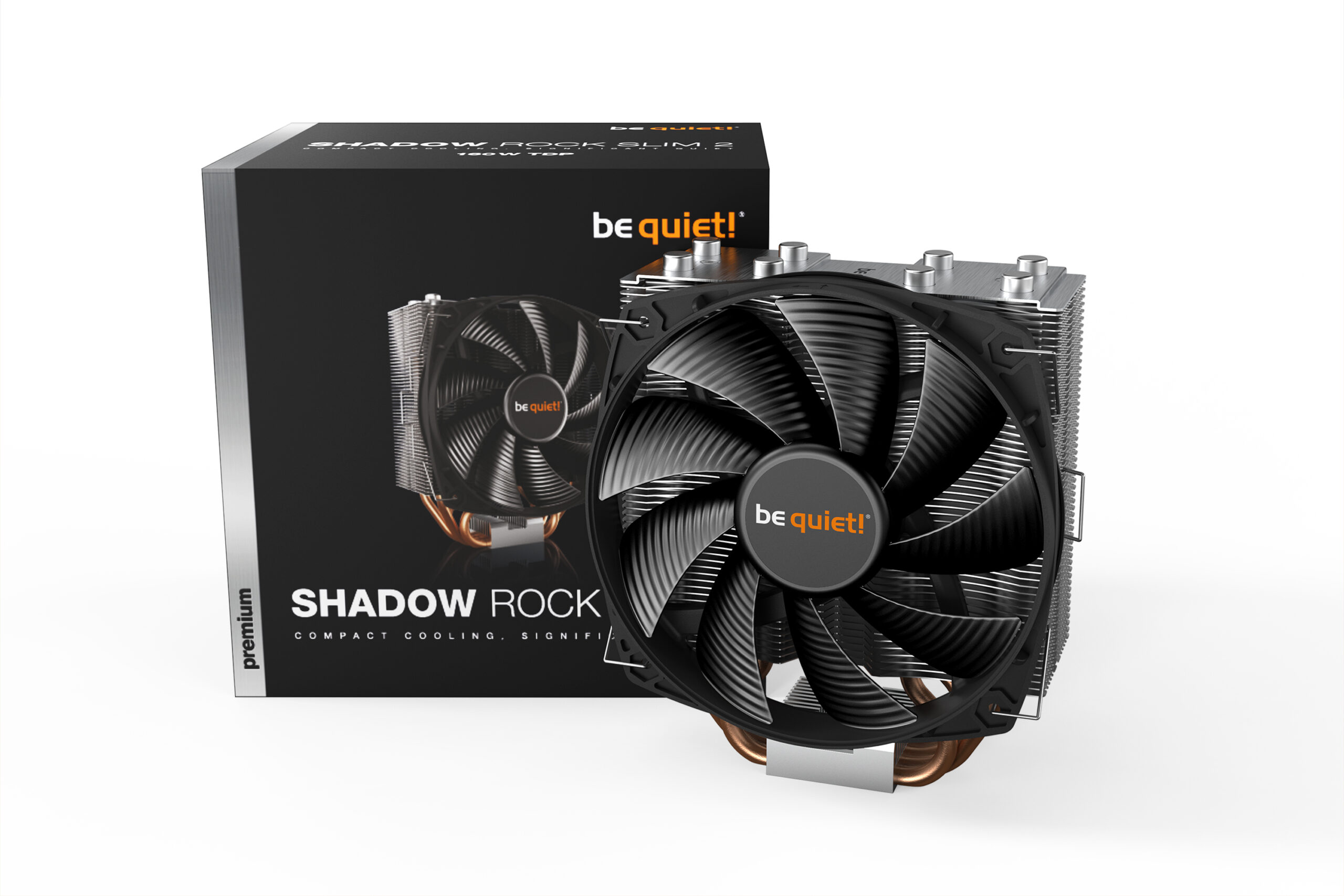 Be Quiet COOLER Shadow Rock Slim 2,racire aer, Ø6 mm×4 pcs heatpipe, skt. Intel LGA, BK032 - imagine 4