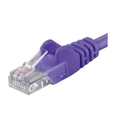 PremiumCord Patchcord UTP RJ45-RJ45 Cat.5e 3m, violet, UTP-5E-3-V
