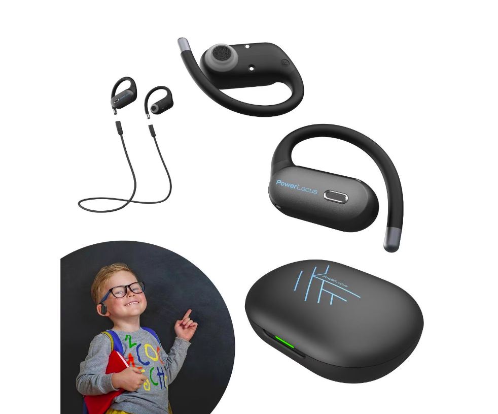 POWERLOCUS Casti In-ear Jumpy, Wireless, Negru, PWL-JUMPY-BLUE