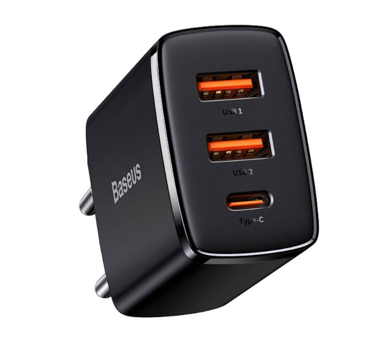 BASEUS Incarcator Retea USB TypeCx2USB B, CCXJ-E01 - imagine 3