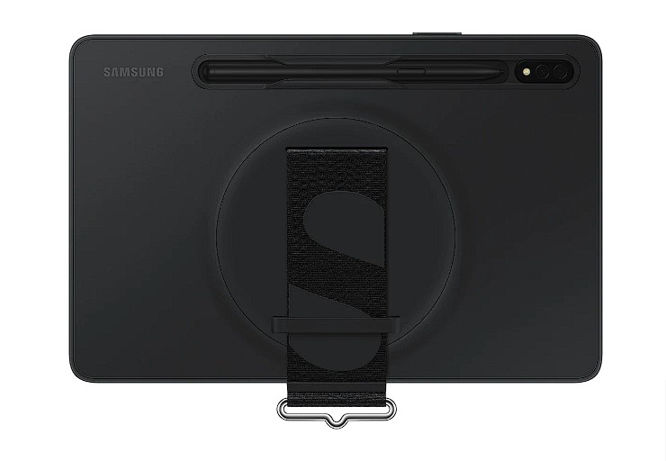 Samsung Galaxy Tab S8 / S7; Strap Cover; Black, EF-GX700CBEGWW