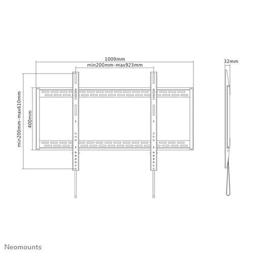 Neomounts Screen TV Wall Mount Fix LFD 60"-100", LFD-W1000 - imagine 6