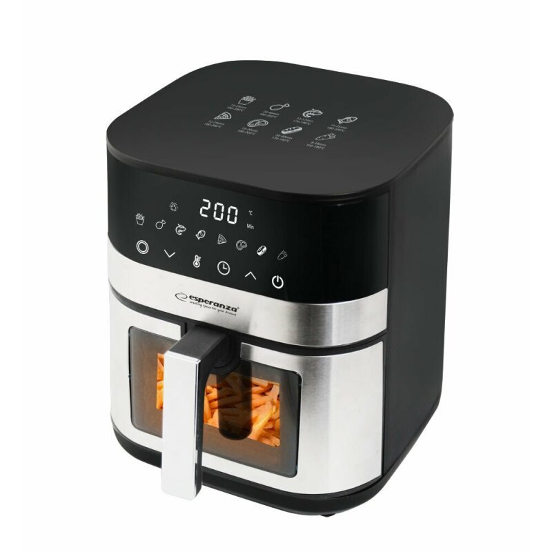 Esperanza Friteuza cu aer cald Pesce alla griglia 5l 1400W Negru, EKA003